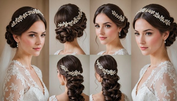 Accessoires de cheveux de mariage incontournables pour briller avec élégance